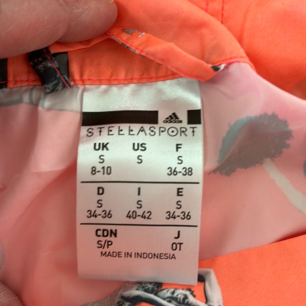 Stella McCartney x Adidias Cropped Cheerleader Print Jacket Small - Picture 3 of 16